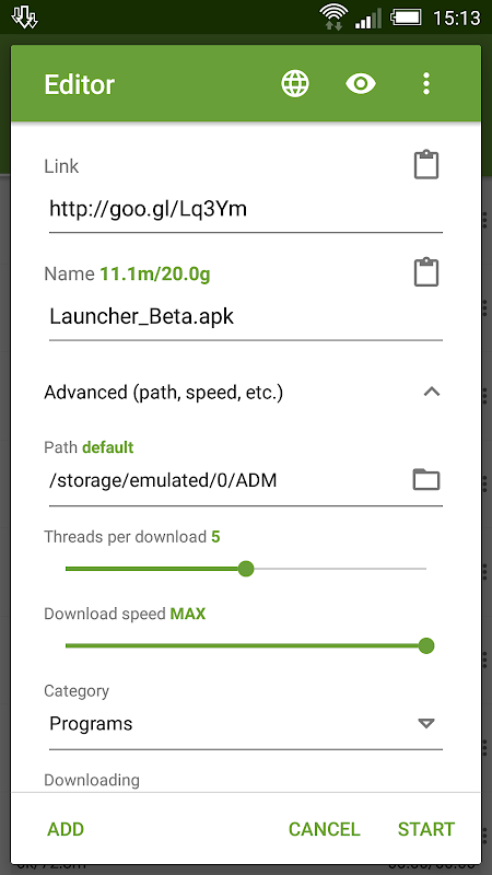 advanced download manager mod