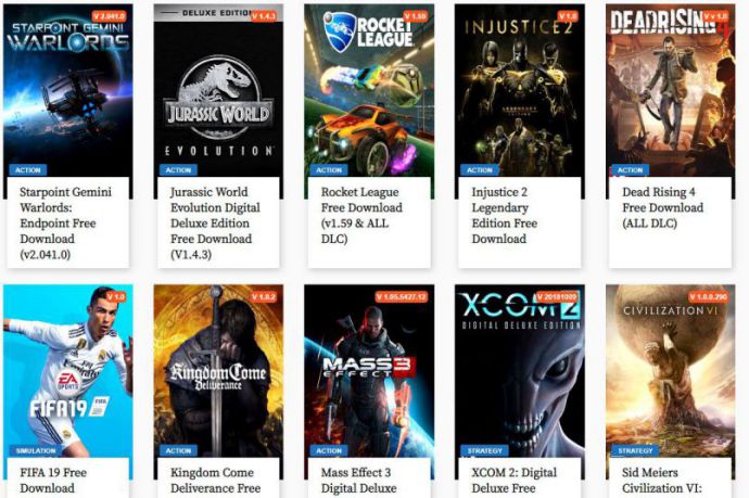 websites to download PC Games
